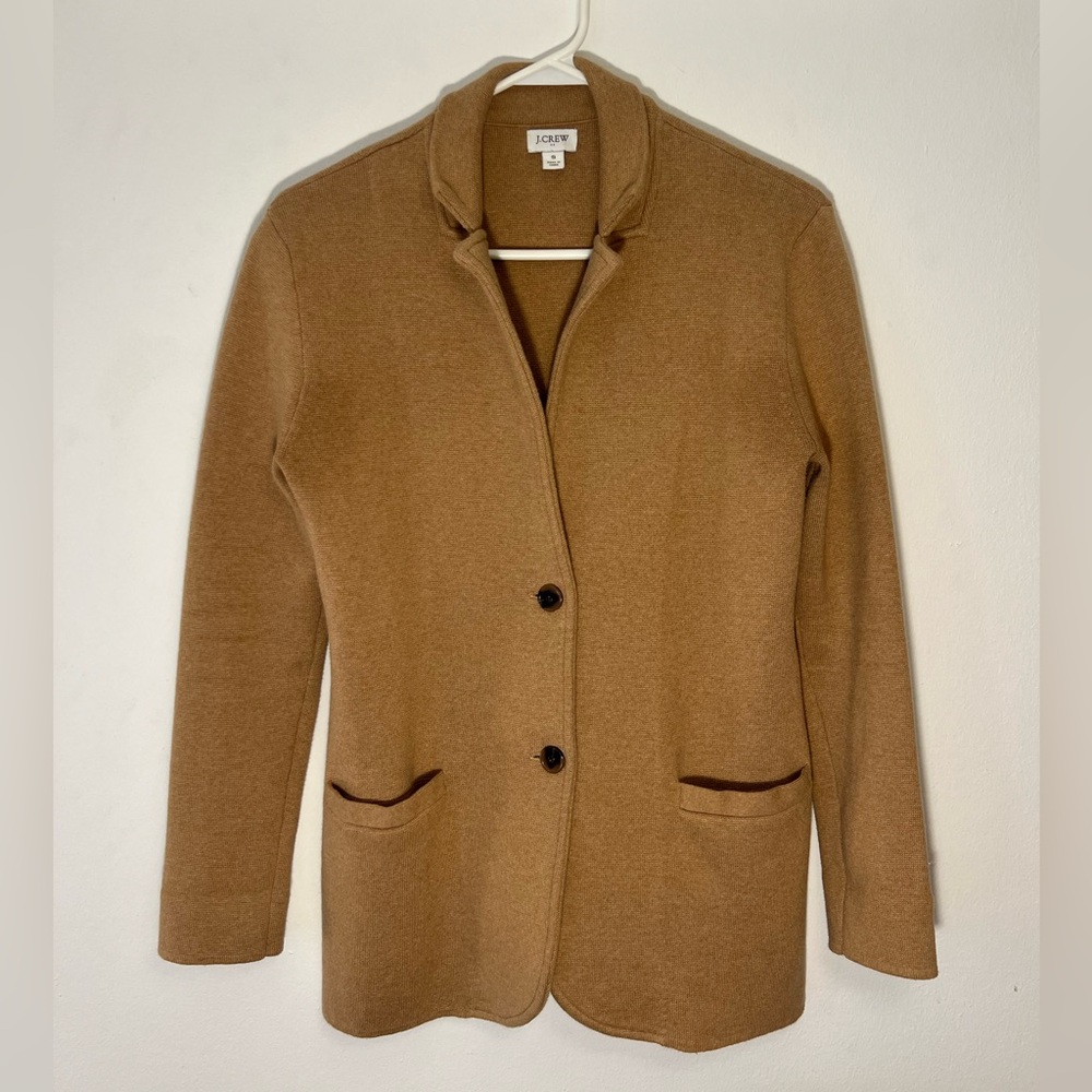 J. Crew Tan Sweater Blazer 🤎